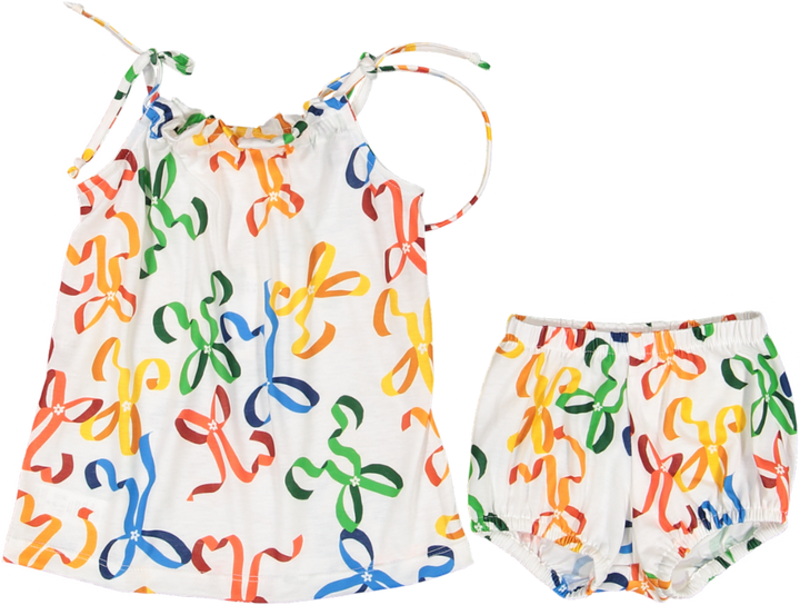 S89-BABY SET-Rainbow Bows