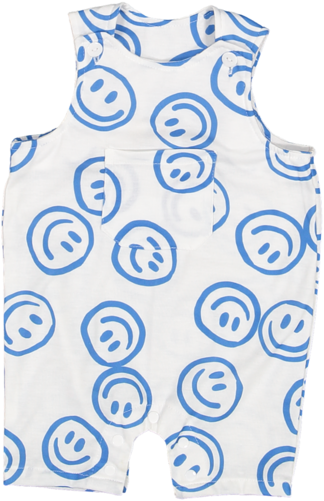 RP86-BABY ROMPER-Blue Smiles