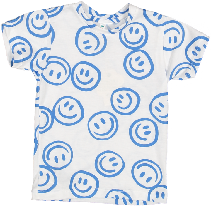 TS86-KIDS TSHIRT-Blue Smiles