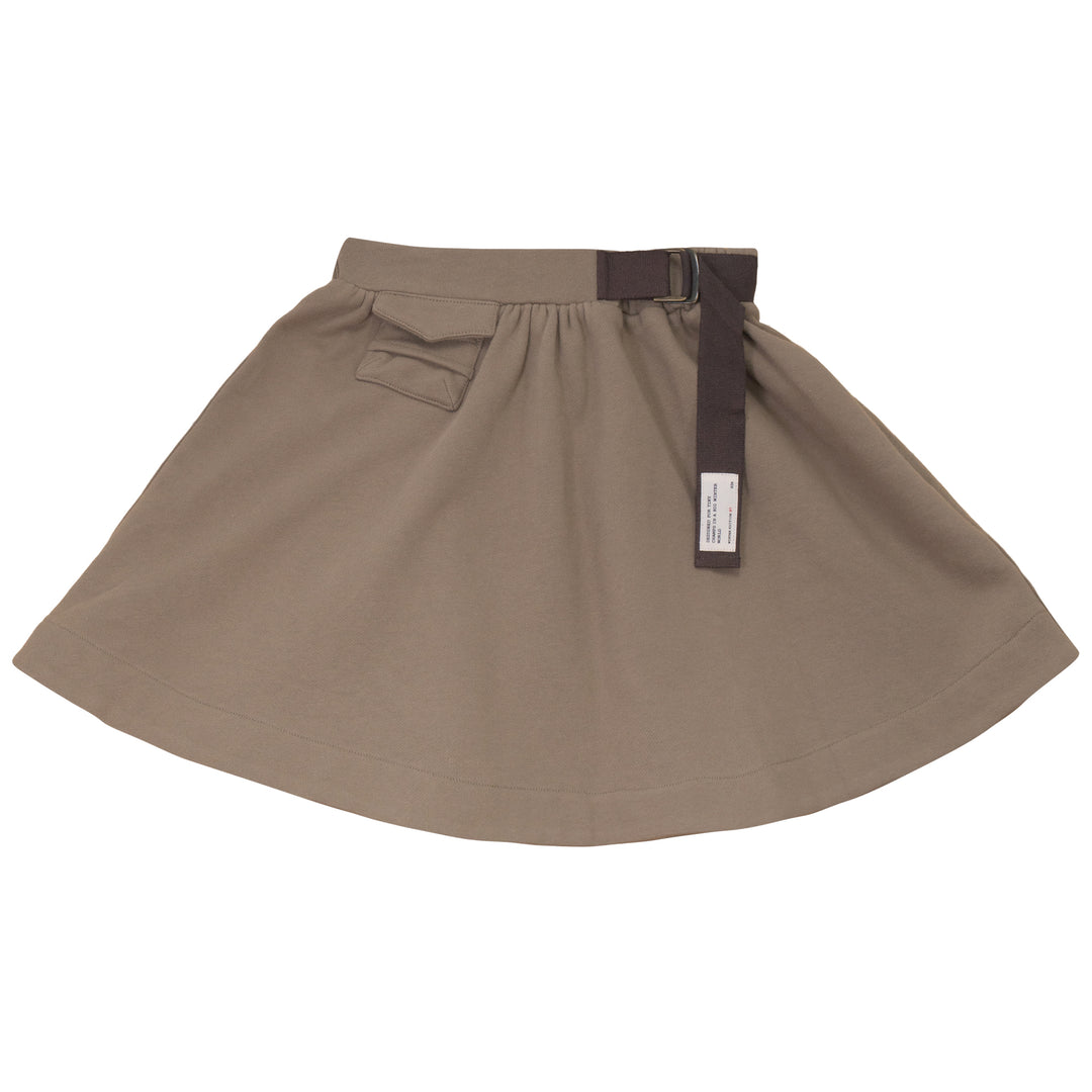 B2731TA GIRL SWEAT SKIRT-Taupe