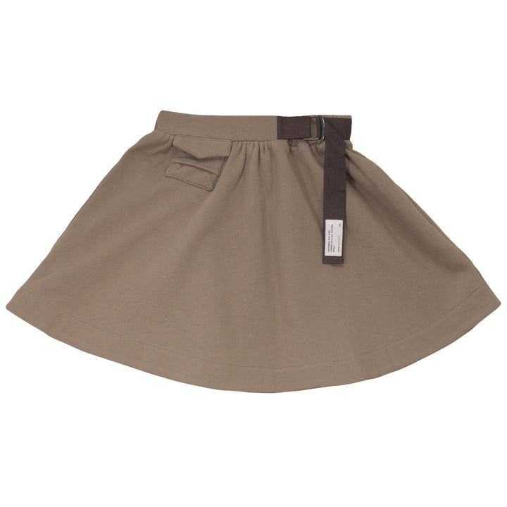 B2731TA GIRL SWEAT SKIRT-Taupe