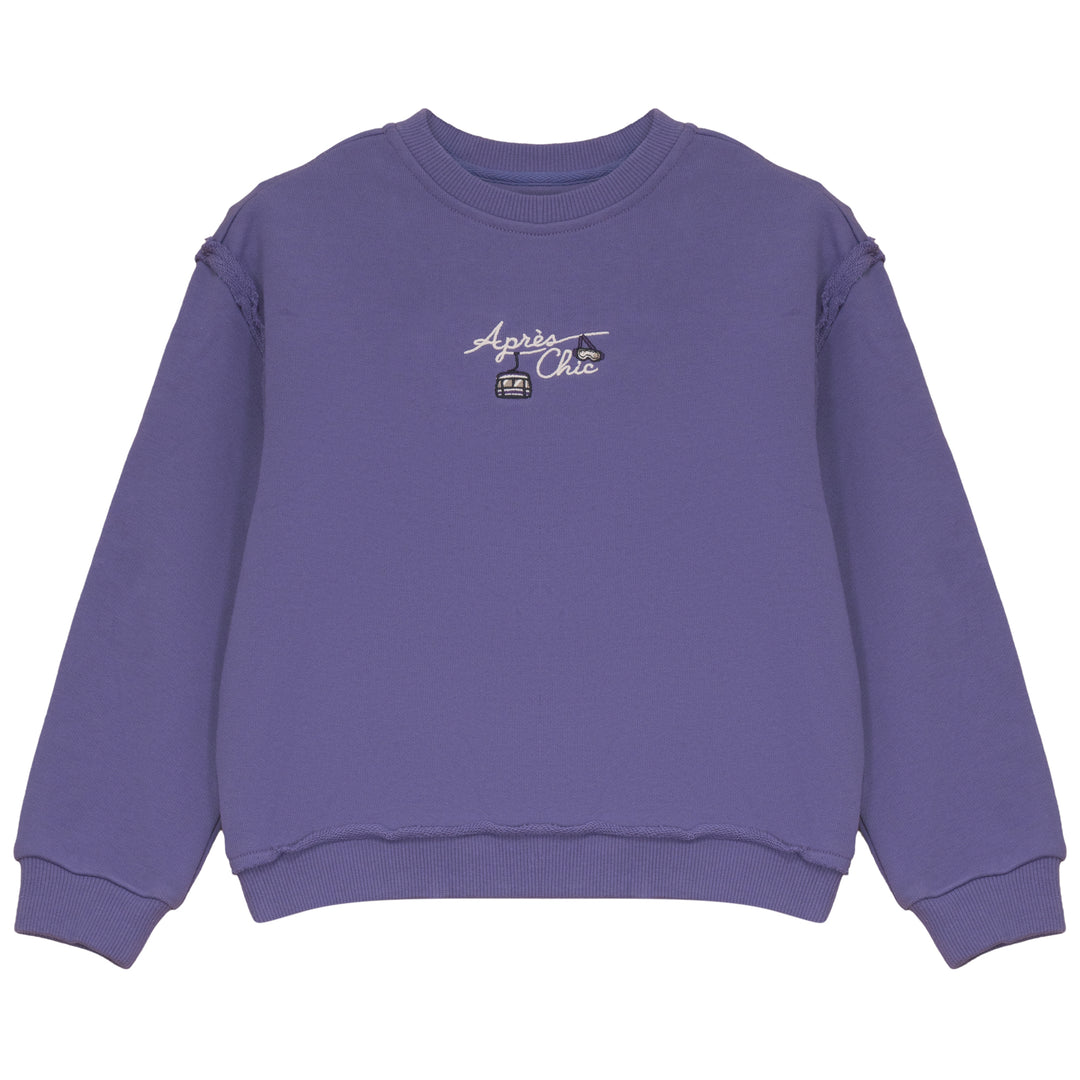 B2736PU GIRL SWEATSHIRT WITH embroidery