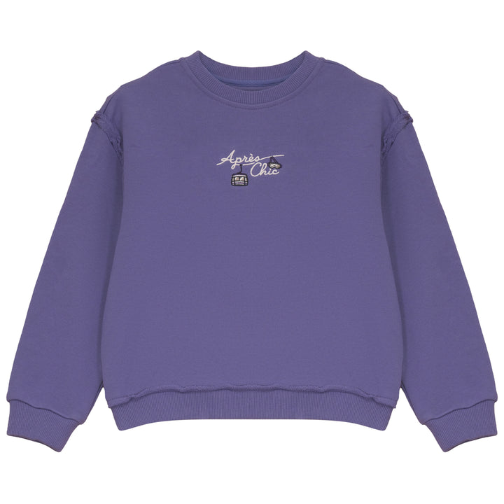 B2736PU GIRL SWEATSHIRT WITH embroidery