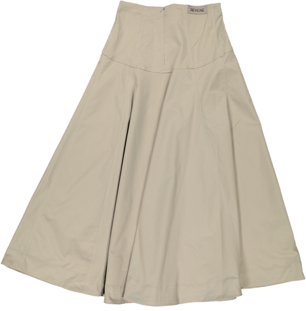 RVS672S-C-Aline Circle Skirt - Graystone