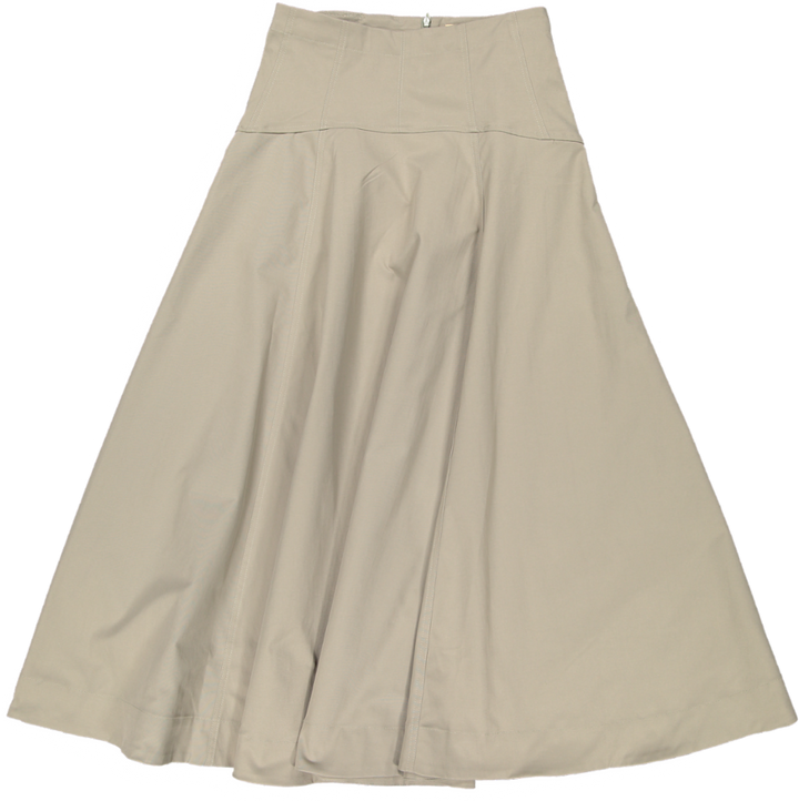 RVS672S-C-Aline Circle Skirt - Graystone
