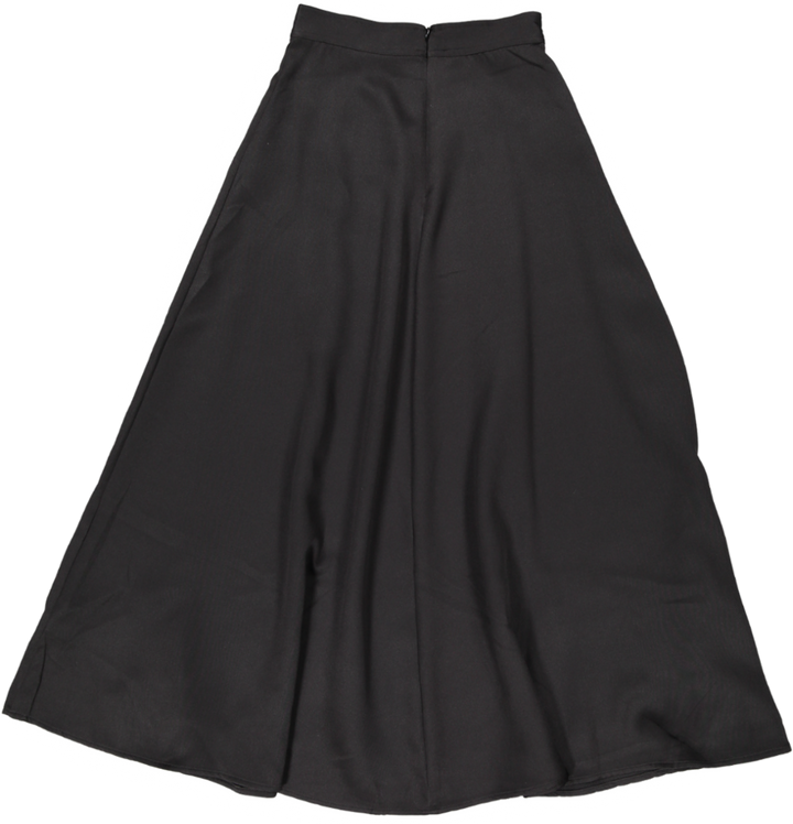 B6W5134S-B-A-Line Skirt-BLACK