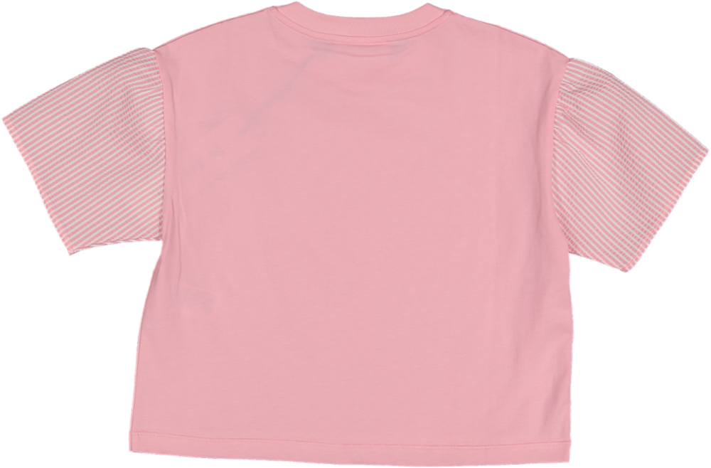 318 GIRL S/S C-NECK TOP W/STRIPED CANAPIGLIA 23