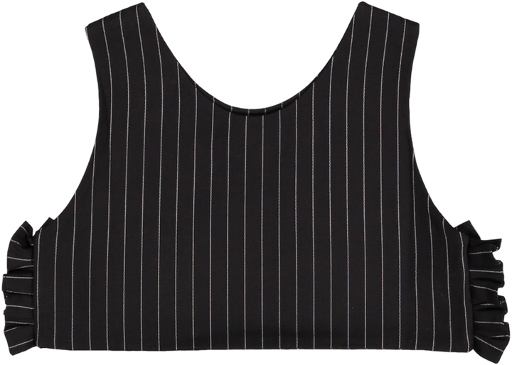 667-GIRL SHORT WAISTCOAT W/ RUFFLE-90