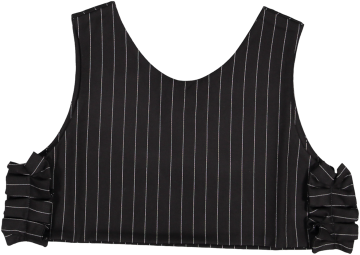 667-GIRL SHORT WAISTCOAT W/ RUFFLE-90