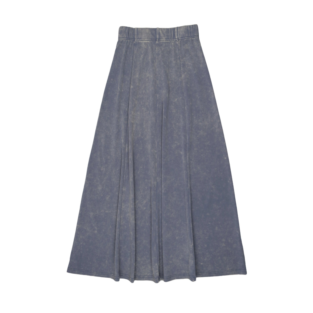 BTS25004MSK-Wash Maxi Skirt-Blue Wash