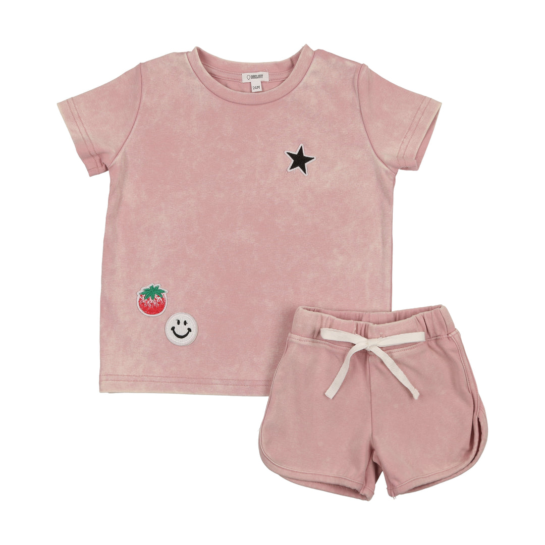 BTS25004TS-Patch Toddler Set-Mauve Wash