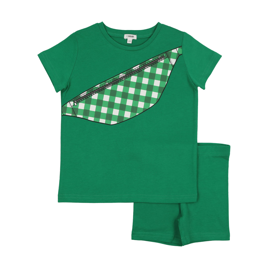 BTS25003TS-Graphic Toddler Set-Green