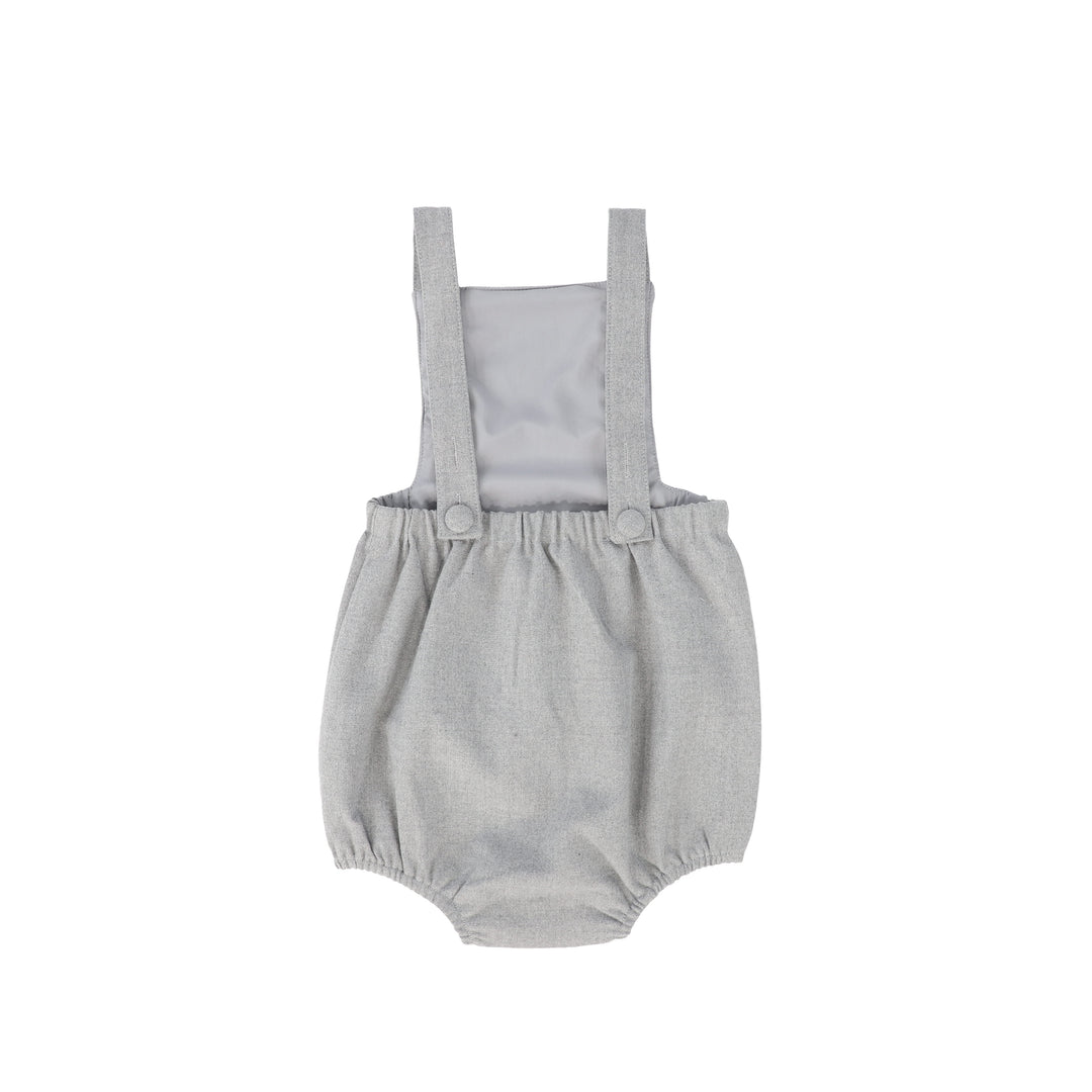 C16506-WOOL BUTTON ROMPER-Light Grey