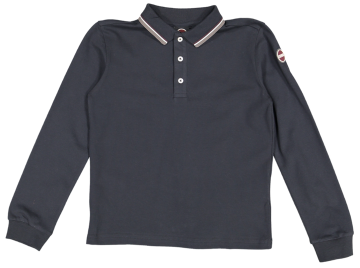 253592N/4SH-JUNIOR L/S POLO-NAVY