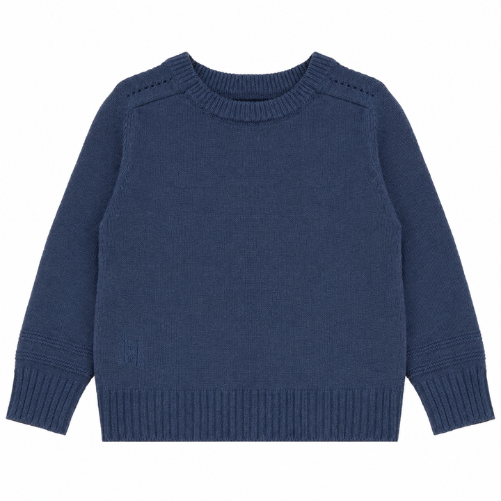 D2718BL BOY KNIT ROUND NECK SWEATER