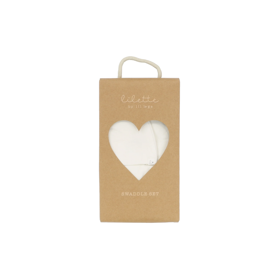 BAMBOO SWADDLE SET-Cream