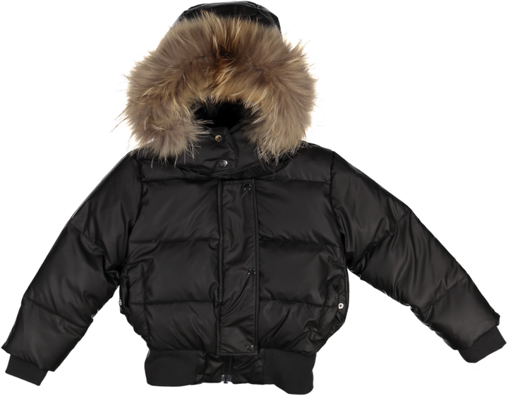 V158-Ducc Coats-Black-Natural Fur