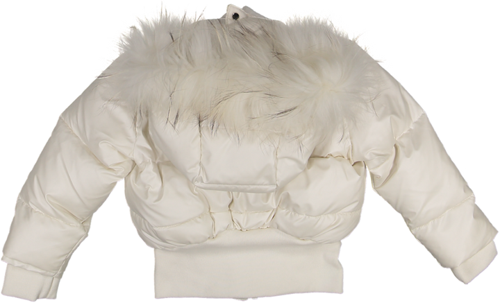 V160-Ducc Coat-White Natural Fur
