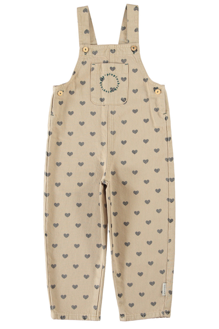 BM2608.K DUNGAREES - BEIGE W/ BLACK HEARTS