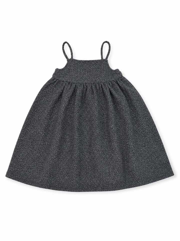 E2719GR/BR GIRL TWEED DRESS