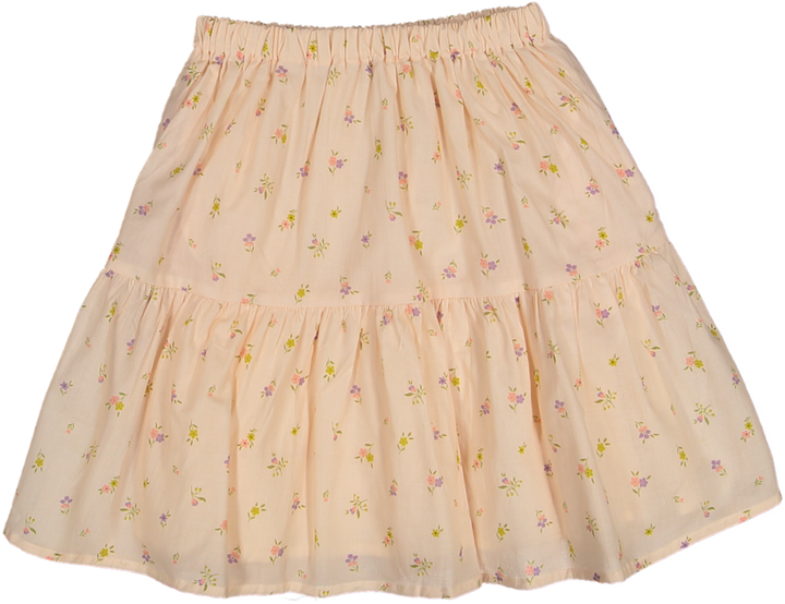Joyce Skirt-Tiny Flowers Printed Cotton Cambric