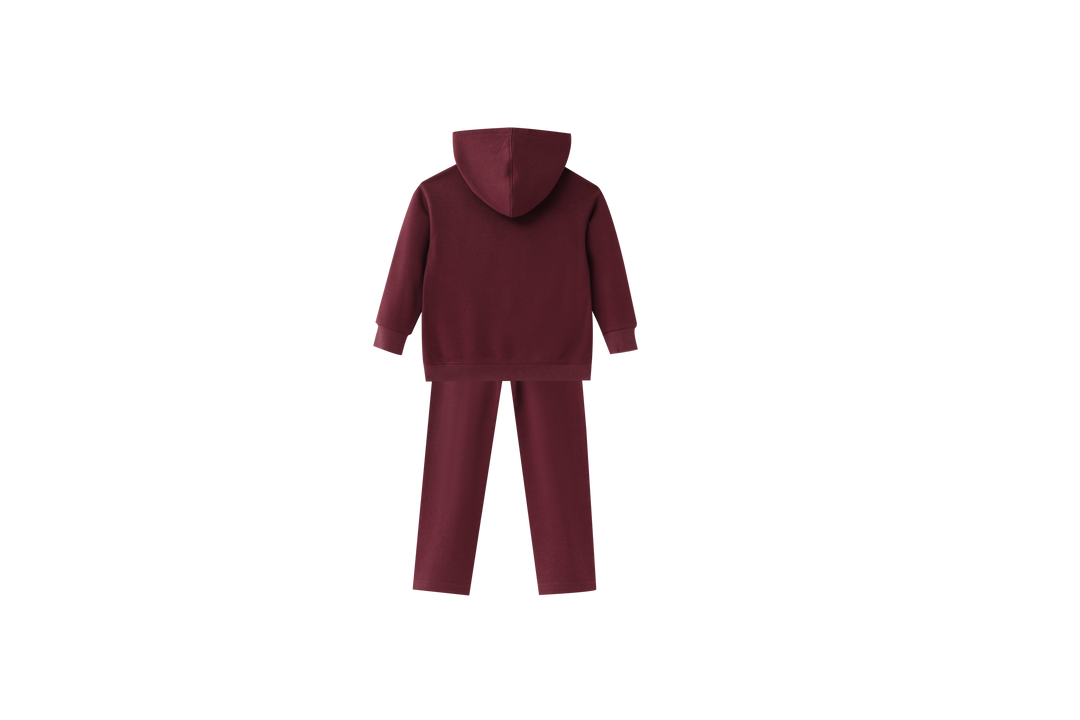 1223 HOODED SET-BURGUNDY