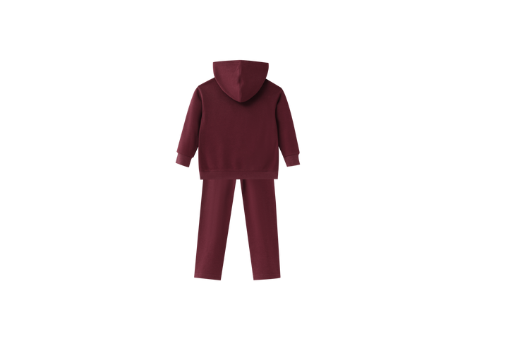 1223 HOODED SET-BURGUNDY