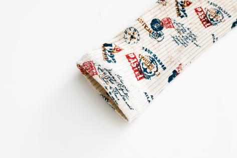 VOYAGE PRINTED TURTLENECK-STONE MULTI