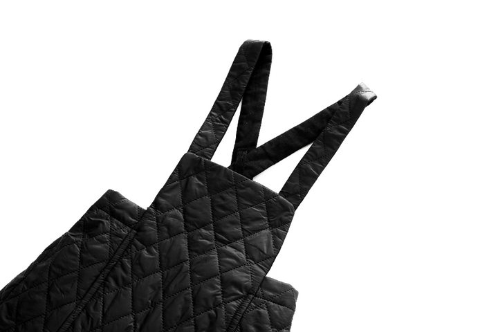 QUILTED SHORTAL-BLACK