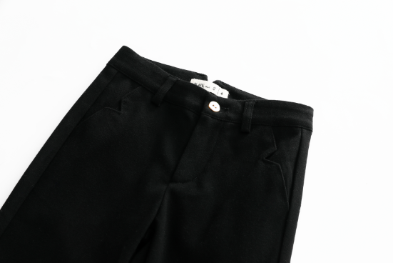 WOOL DRESS PANT-BLACK