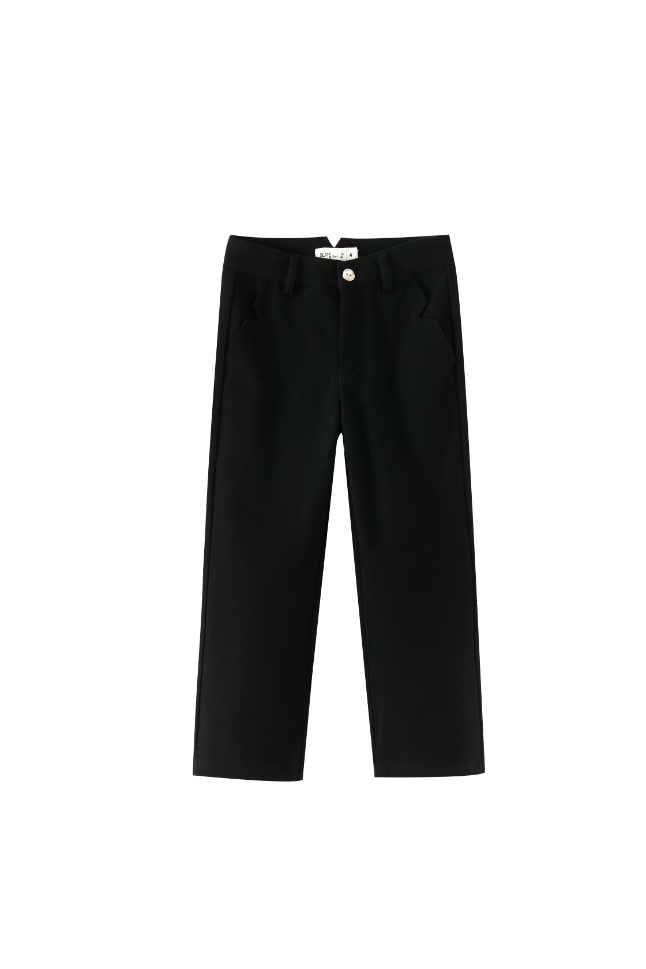 WOOL DRESS PANT-BLACK