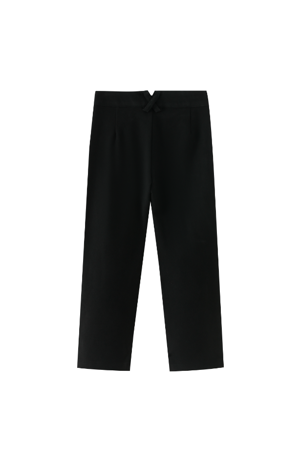WOOL DRESS PANT-BLACK