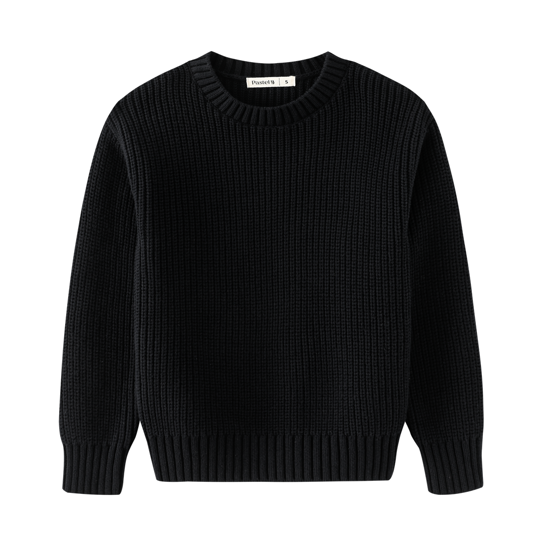 KNIT CREWNECK-BLACK