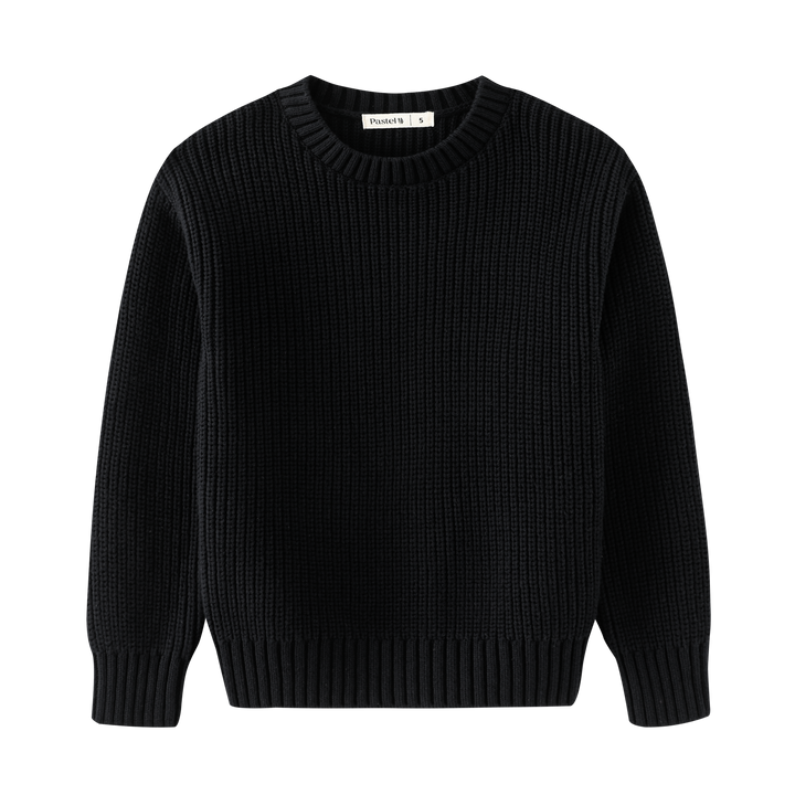KNIT CREWNECK-BLACK