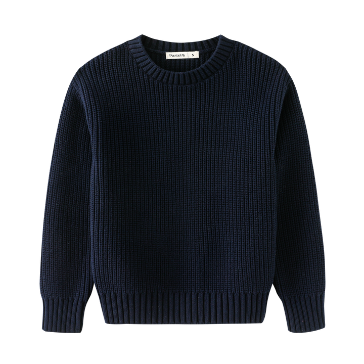 KNIT CREWNECK-NAVY