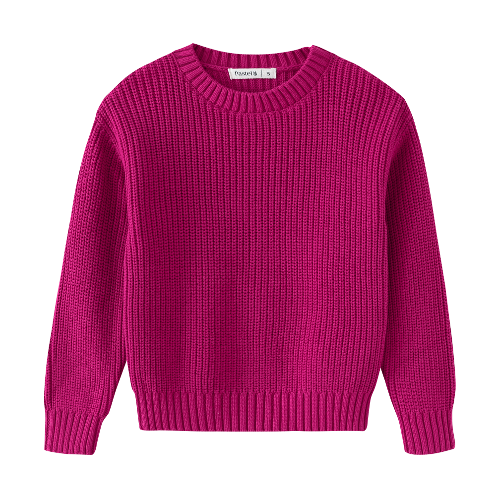 KNIT CREWNECK-PINK