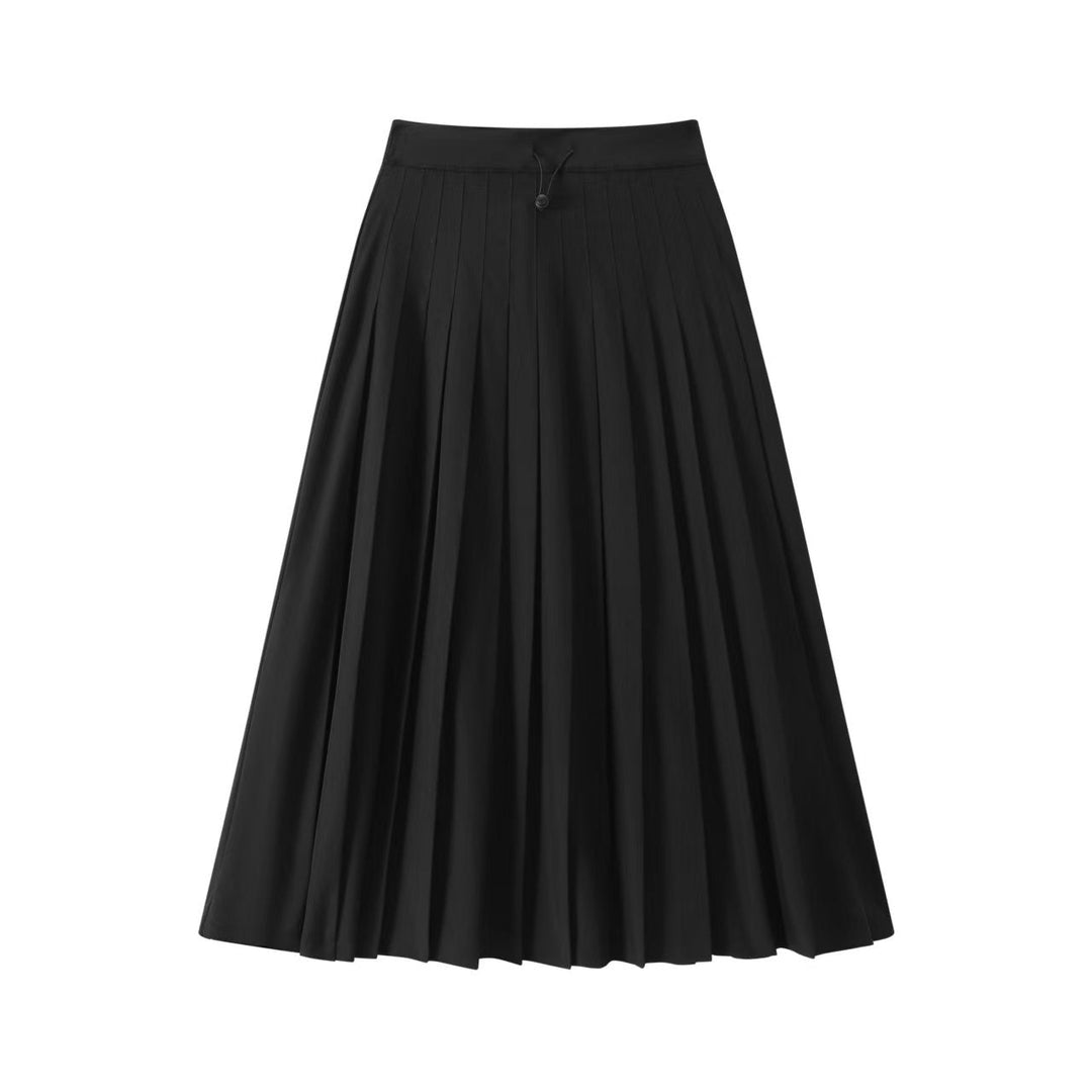 Lightweight Black Pleated Athletic Skirt