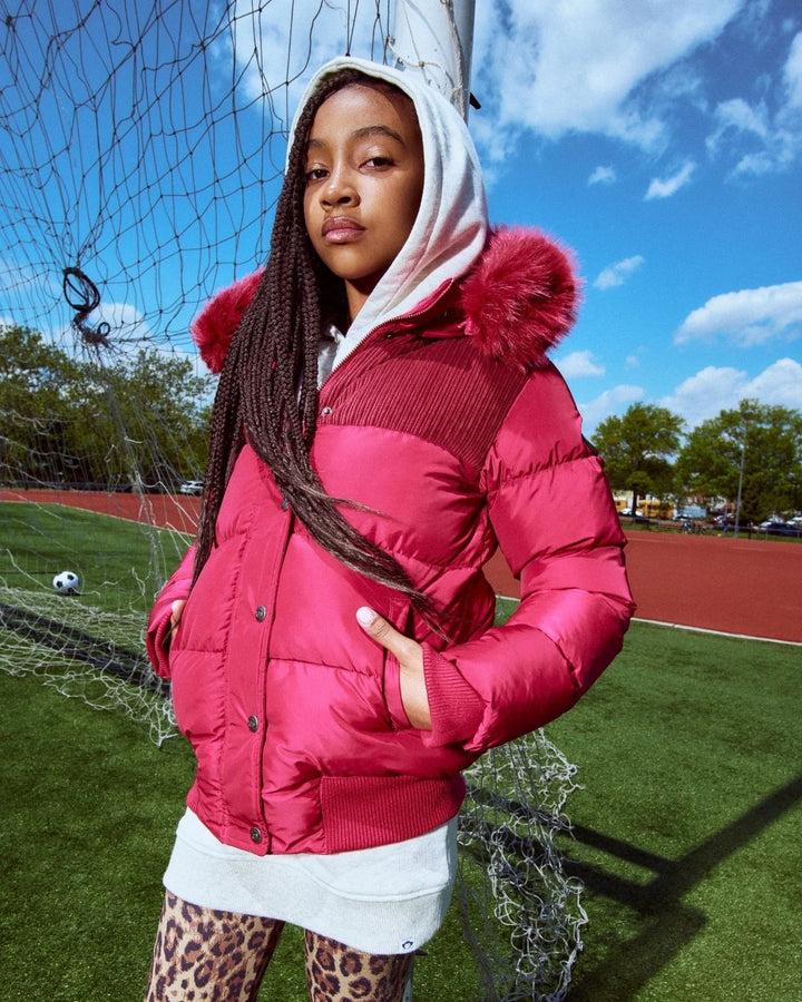 G0112-KYP0I2 Kyla Puffer Coat Rose Quartz