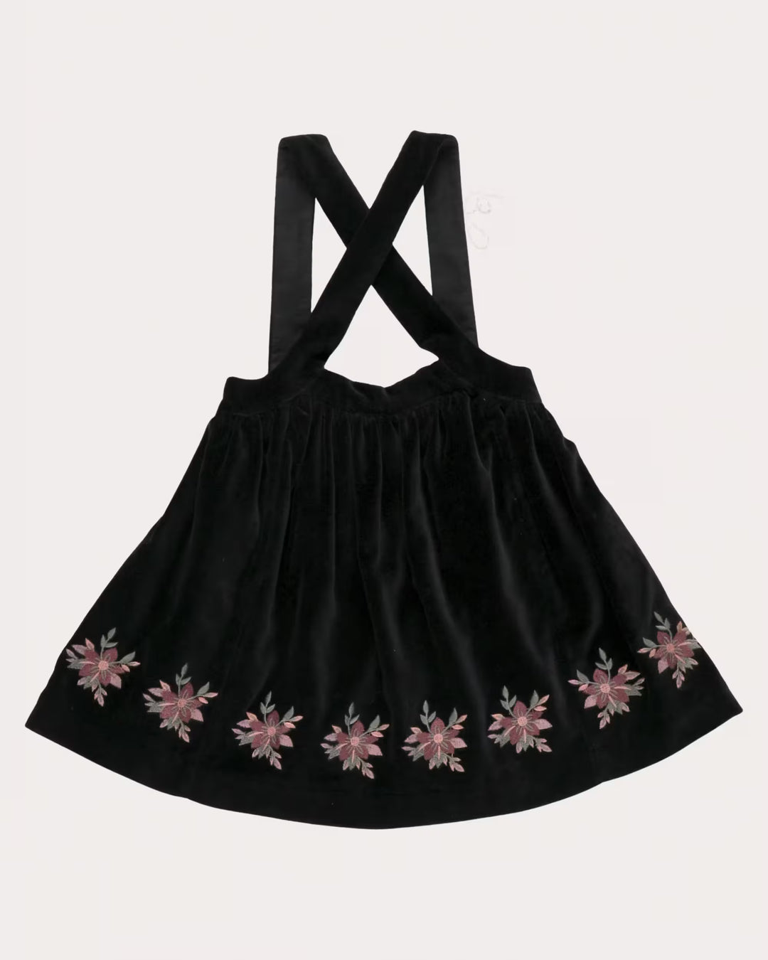 FB-FW26-00005 ANNIE SKIRT LONG - VELVET VELOURS BLACK