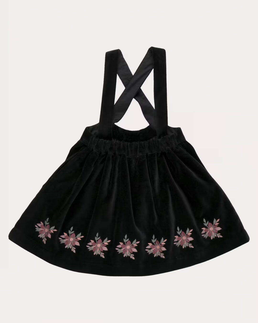 FB-FW26-00005 ANNIE SKIRT SHORT - VELVET VELOURS BLACK