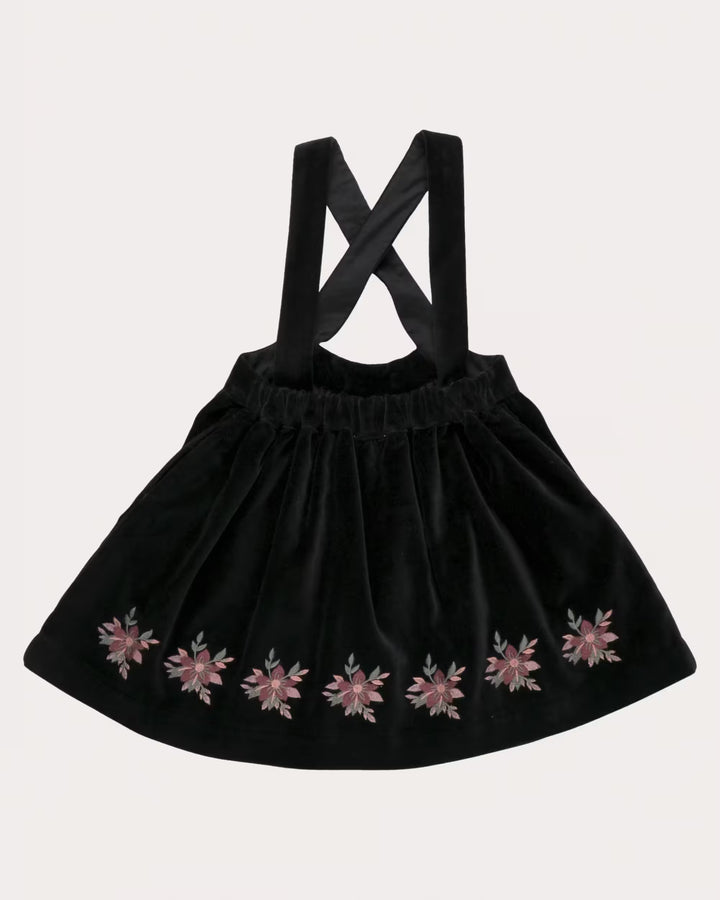 FB-FW26-00005 ANNIE SKIRT SHORT - VELVET VELOURS BLACK