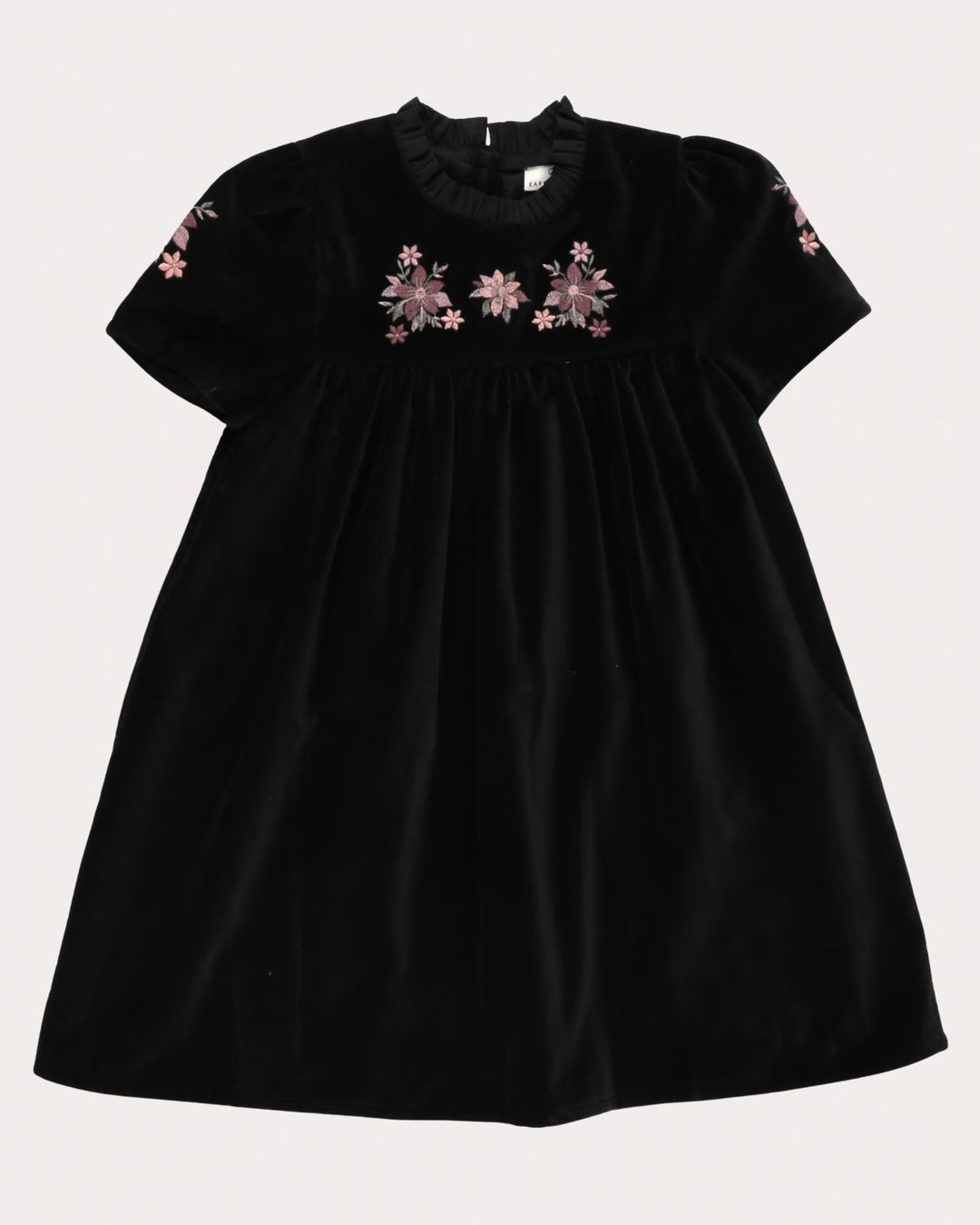 FC-FW26-00019 ERIKA DRESS LONG - VELVET BLACK