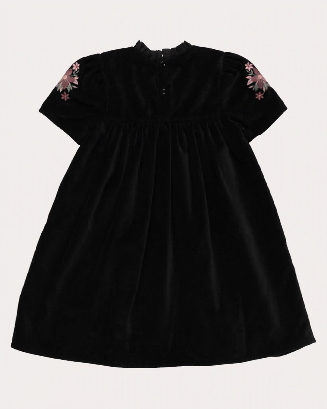 FC-FW26-00019 ERIKA DRESS LONG - VELVET BLACK