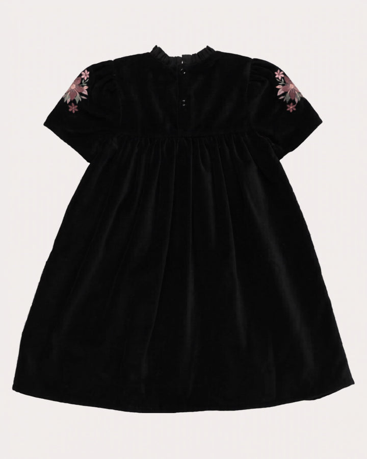 FC-FW26-00019 ERIKA DRESS LONG - VELVET BLACK