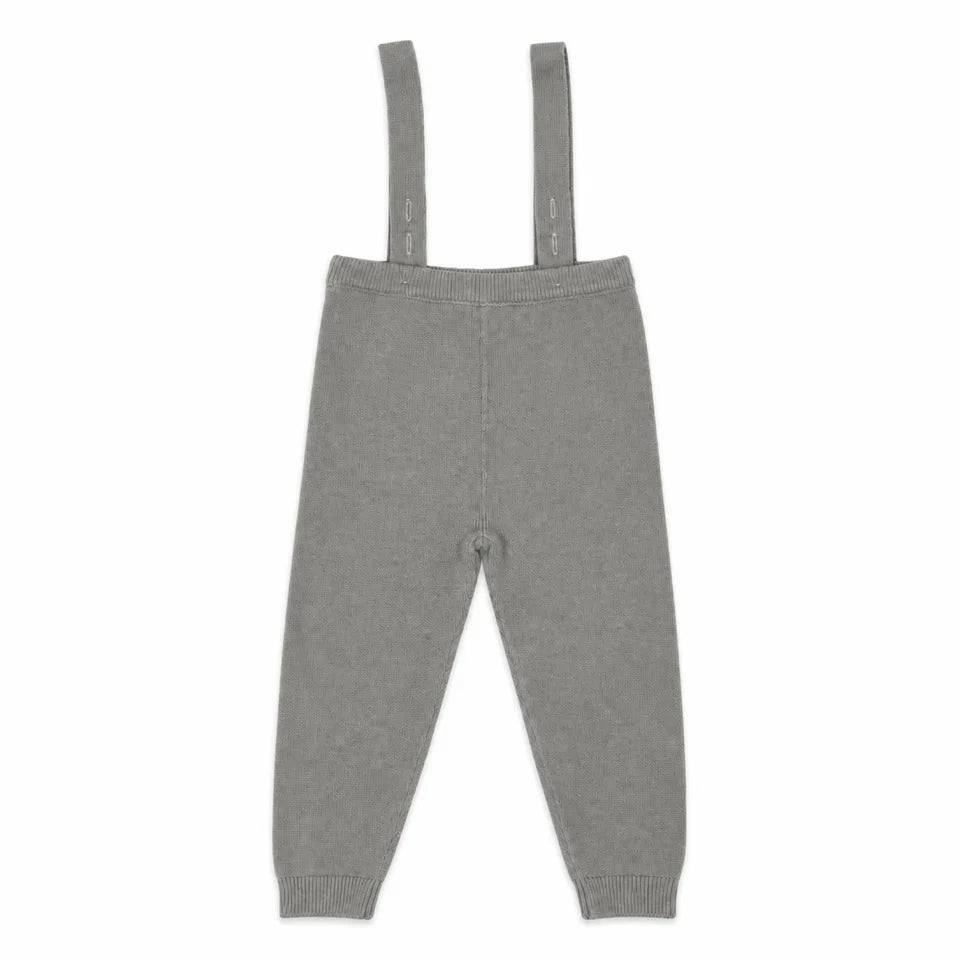 BK26010 Knit Basics Knit Overalls - Light Grey