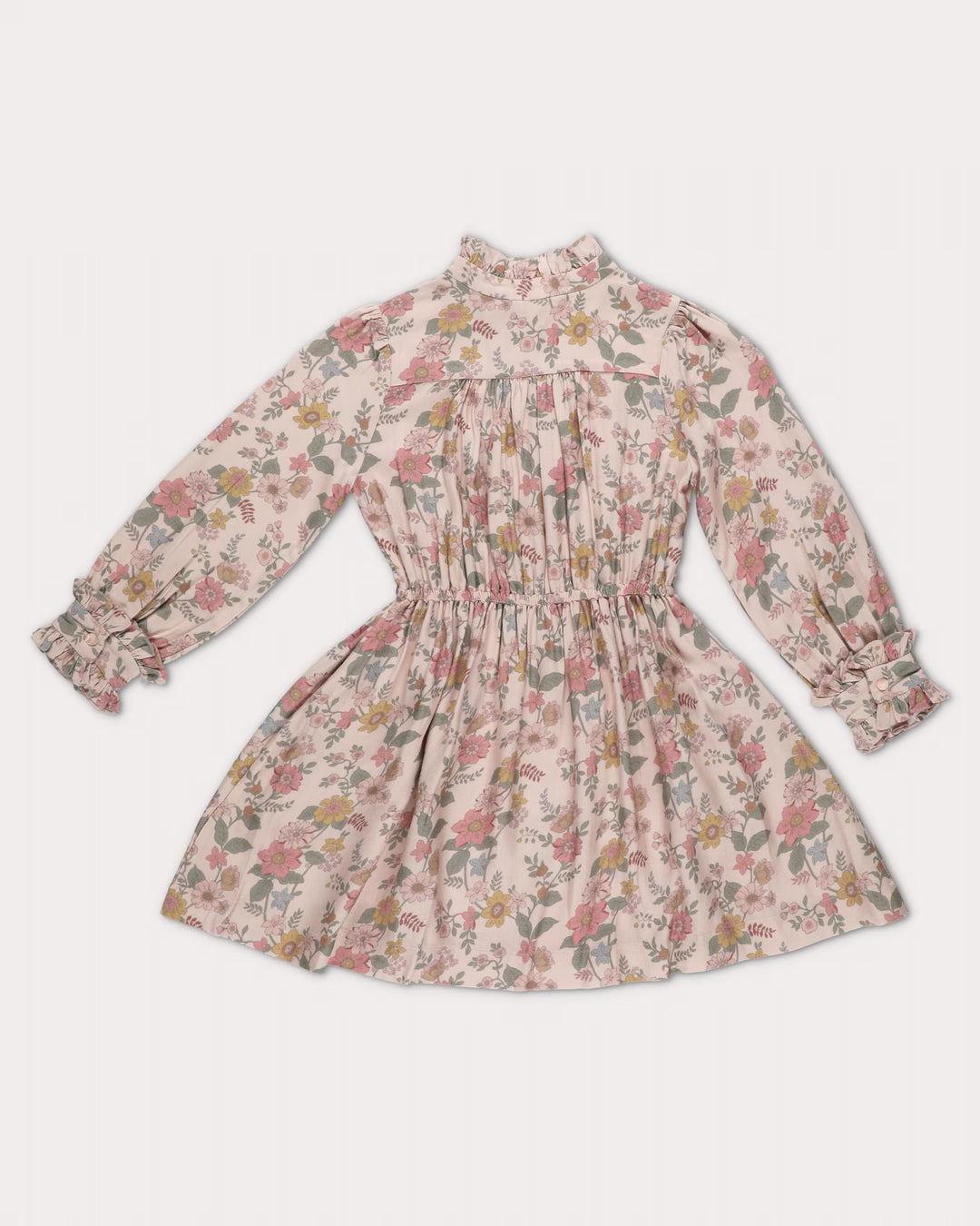 FC-FW26-00014 DAWN DRESS LONG - VISCOSE TWILL BLOOM