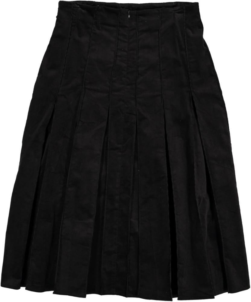 HSK879-SKIRT WITH BUCKLES-BLACK