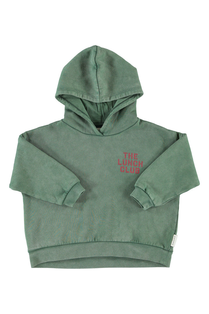 FLP2613 HOODIE - GREEN W/ APPLE PRINT