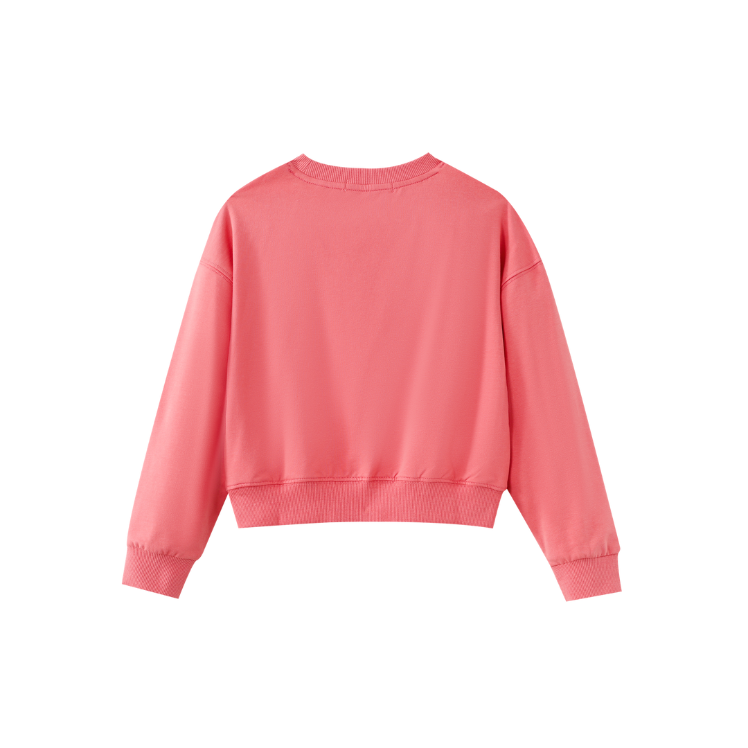 CHERRY STEM SWEATSHIRT-PINK