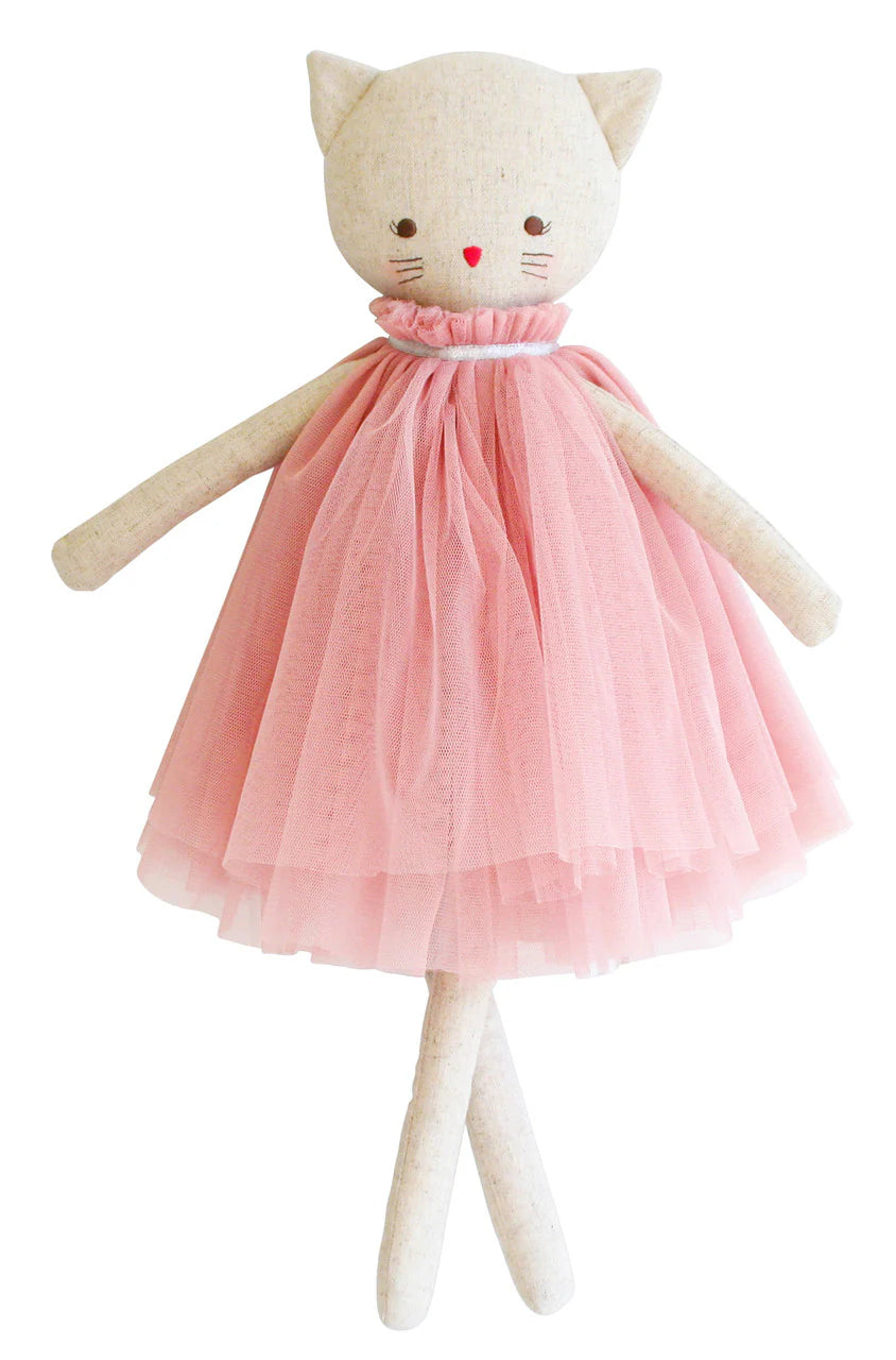 N10536 - Aurelie Linen Cat Doll 48cm Blush